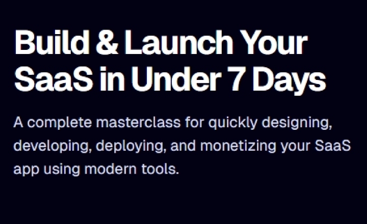 Build & Launch Your SaaS in Under 7 Days by Adrian Hajdin & JavaScript ...