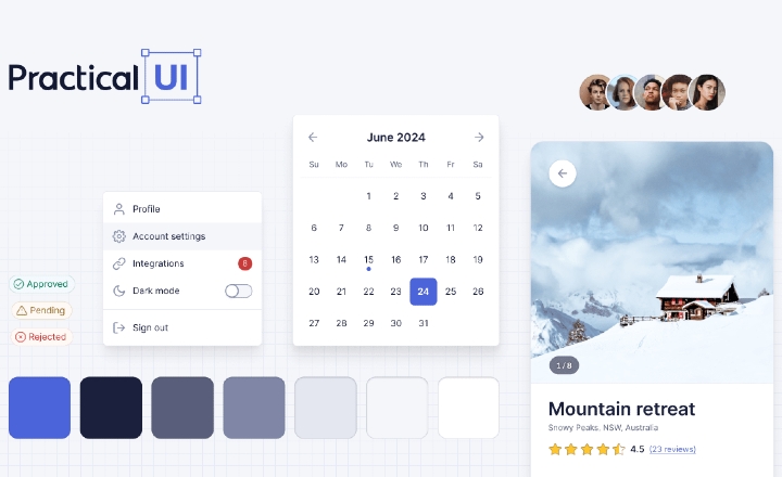 Figma design system UI kit and style variables by Adham Dannaway