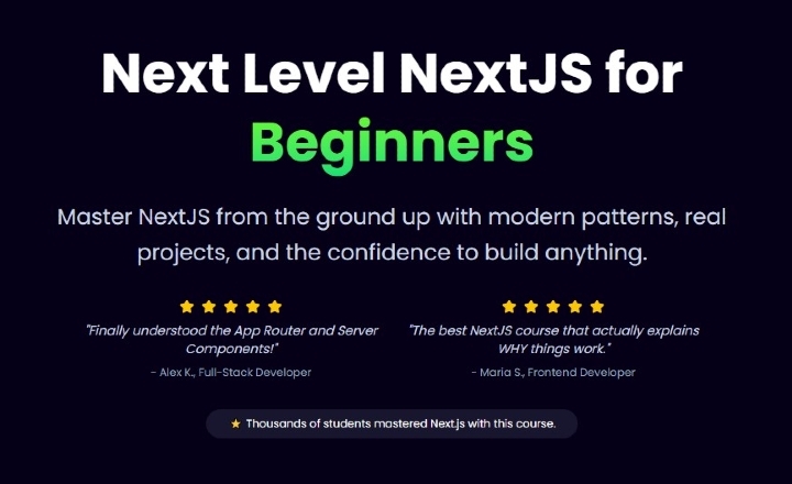 Next Level NextJS for Beginners by Pedro Henrique Machado