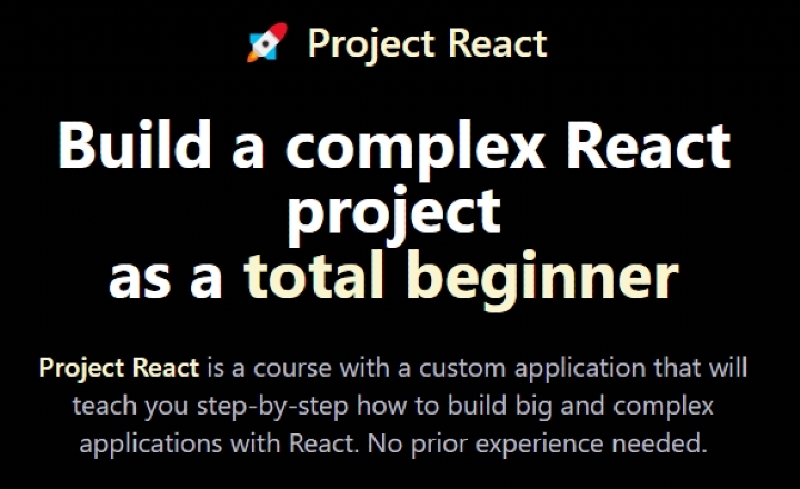 Project React. Build a complex React project by Cosden Solutions
