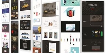 10 Mega Responsive Websites with HTML, CSS, and JavaScript