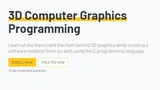 3D Computer Graphics Programming