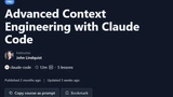 Advanced Context Engineering with Claude Code thumbnail
