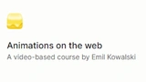 Animations on the web
