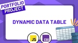 Build a Dynamic Data Table using JavaScript, CSS, and APIs
