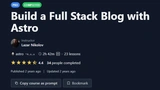 Build a Full Stack Blog with Astro