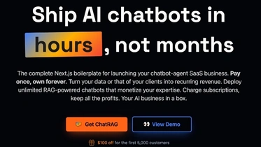 Build AI chatbots in hours, not months | ChatRAG thumbnail