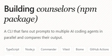 Building counselors (npm package) thumbnail