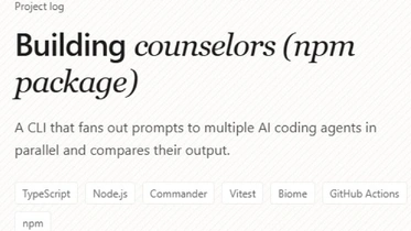 Building counselors (npm package) thumbnail