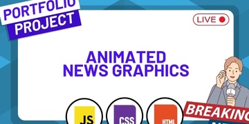 Create Animated Breaking News Graphics with HTML, CSS and JavaScript