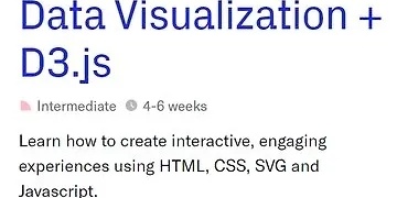 Data Visualization + D3.js