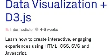 Data Visualization + D3.js thumbnail