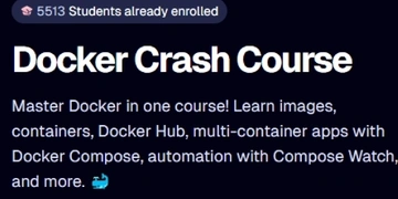 Docker Crash Course thumbnail