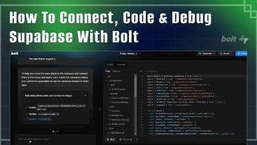 How To Connect, Code & Debug Supabase With Bolt
