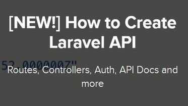 How to Create Laravel API