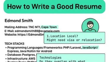 How to Write a Good Resume