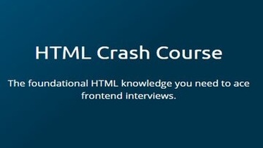 HTML Crash Course