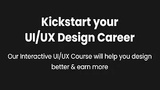 Kickstart your UI/UX Design Career / DesignCourse UI/UX