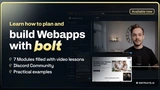 Learn to build Web Apps with Bolt.new and AI
