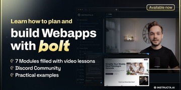 Learn to build Web Apps with Bolt.new and AI