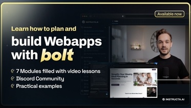 Learn to build Web Apps with Bolt.new and AI