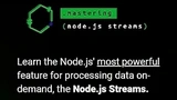 Mastering Node.js Streams with Erick Wendel