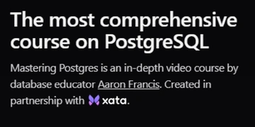Mastering Postgres | The most comprehensive course on PostgreSQL thumbnail
