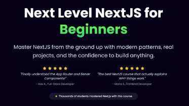 Next Level NextJS for Beginners thumbnail
