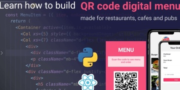 Python/Django + React QR Digital Menu Builder