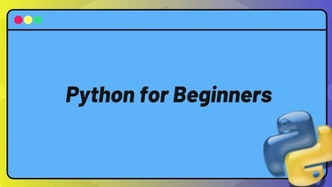 Python for Beginners thumbnail