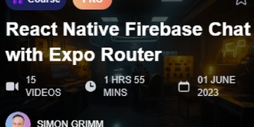 React Native Firebase Chat with Expo Router