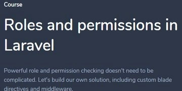 Roles and permissions in Laravel thumbnail