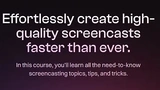 Screencasting.com. Effortlessly create high-quality screencasts faster than ever. (Complete packet)