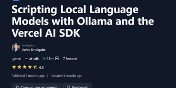 Scripting Local Language Models with Ollama and the Vercel AI SDK