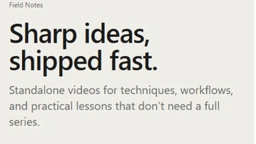 Sharp ideas, shipped fast thumbnail
