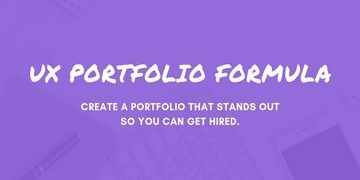 The UX Portfolio Formula - A UX portfolio course created by Sarah Doody
