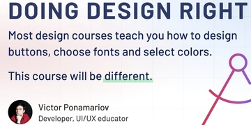 UI/UX Course - Doing Design Right thumbnail